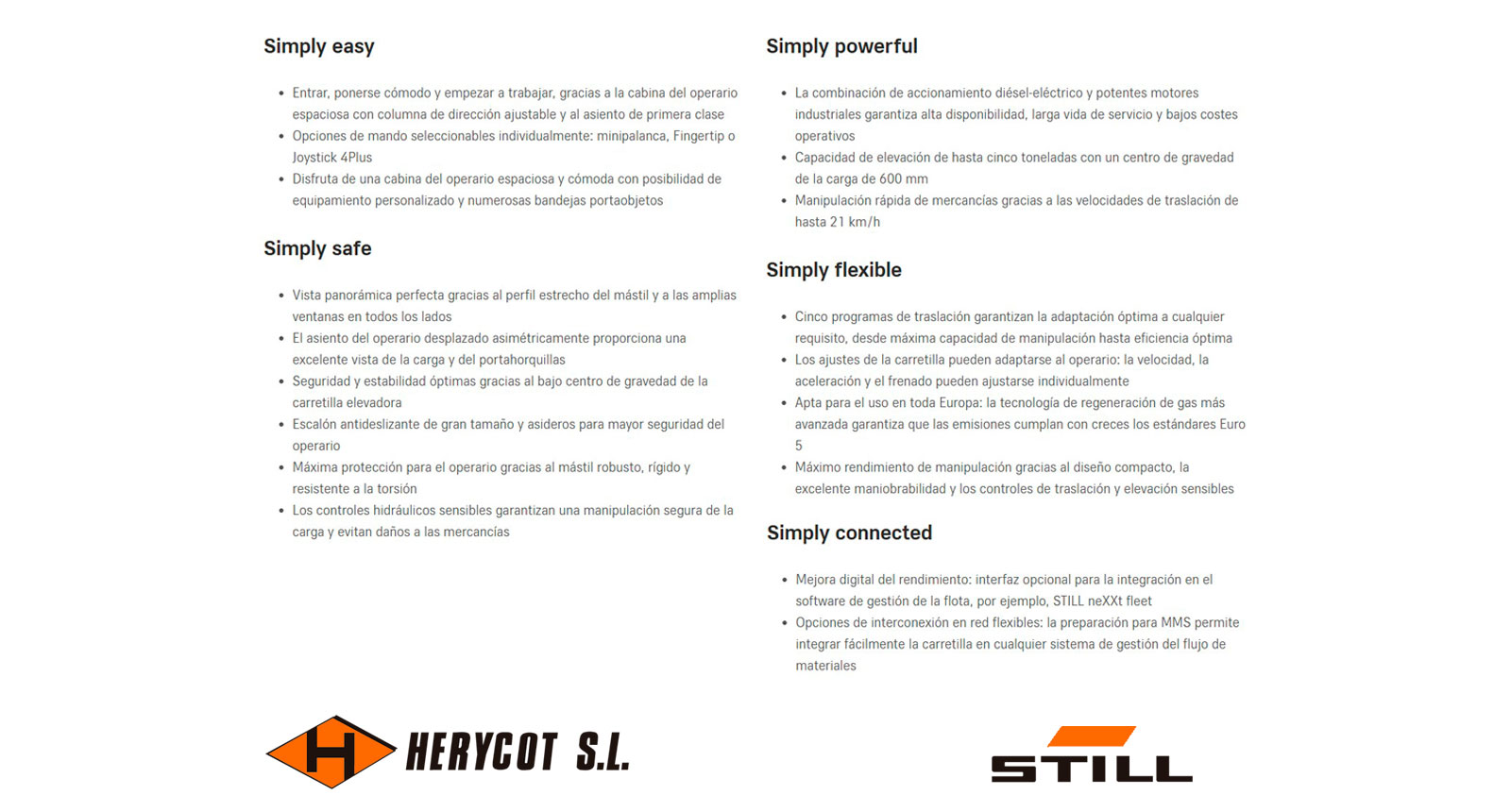 Simply - Carretilla Diésel y de Gas STILL RX 70 4,0 - 5,0 t