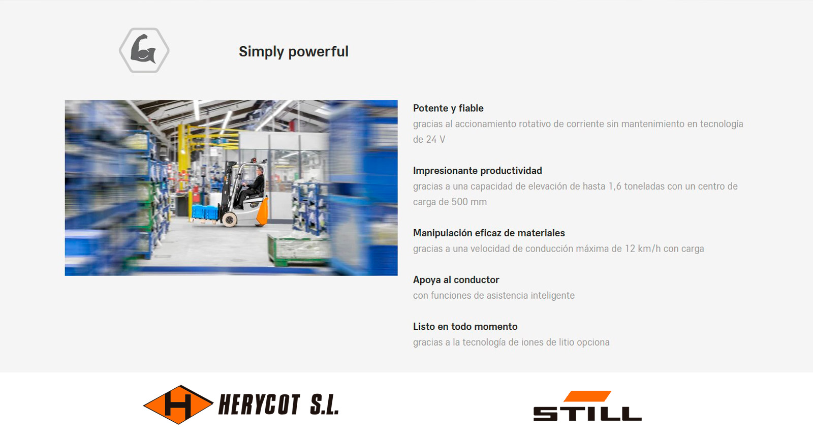 Simply powerful - Carretilla Eléctrica STILL RXE 10 -16C
