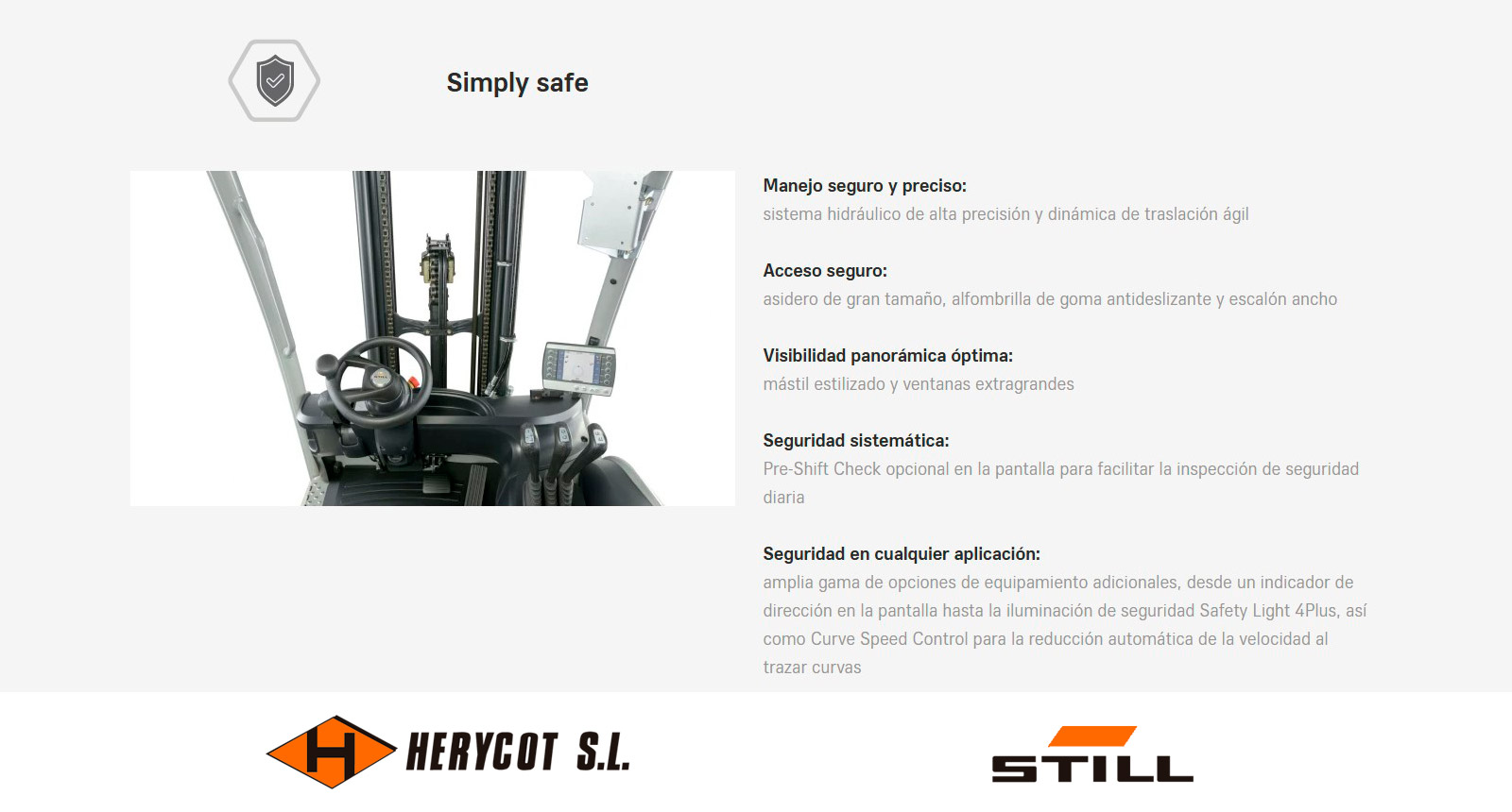 Simply safe - Carretilla Eléctrica STILL RX 20 1,4 – 2,0 t