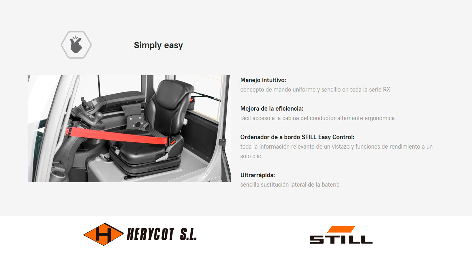 Simply easy - Carretilla Eléctrica STILL RX 60 2,5 – 3,5 t