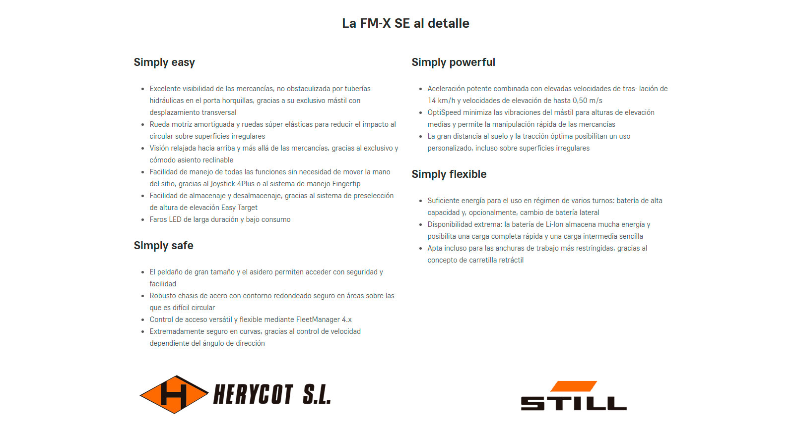 Simply - Carretilla Retráctil STILL FM-X SE