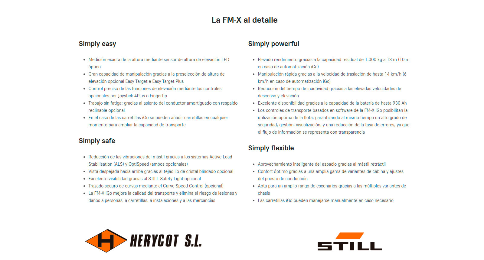 Simply - Carretilla Retráctil STILL FM-X