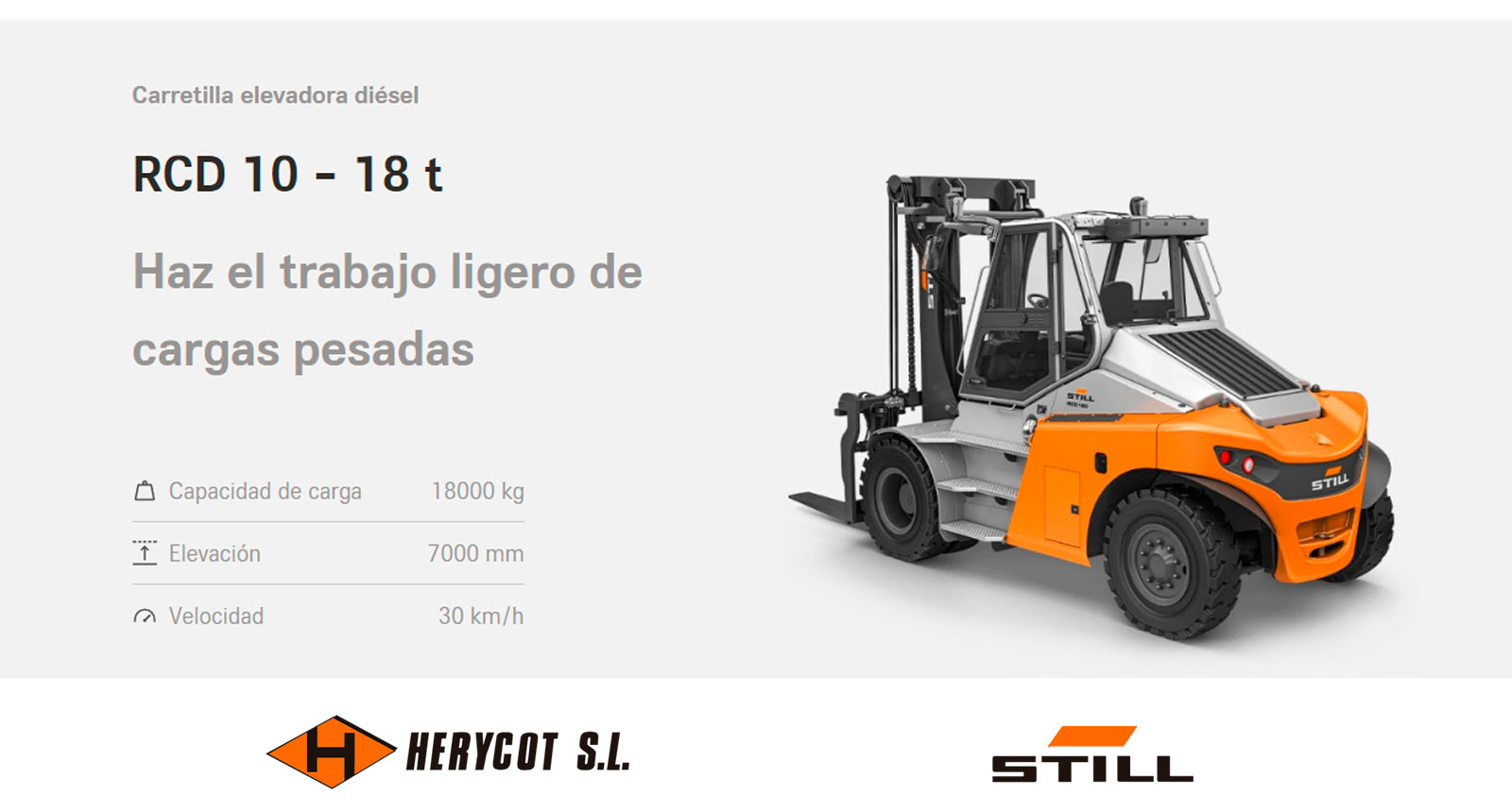 Carretilla Diésel STILL RCD 10 - 18 t