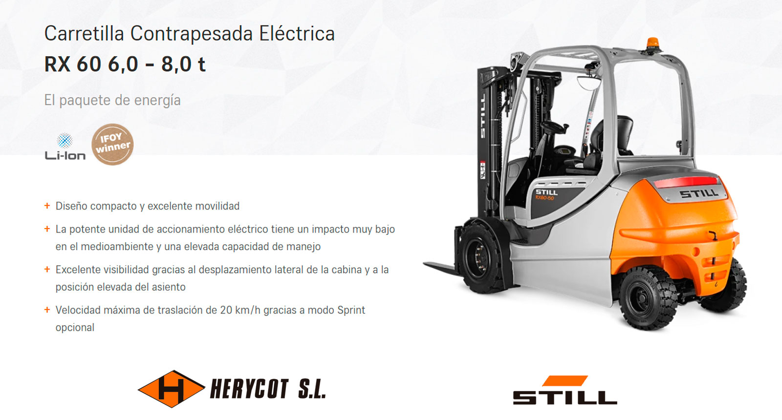 Carretilla Eléctrica STILL RX 60 6,0 - 8,0 t