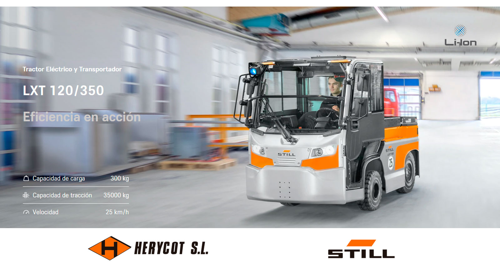 Tractor eléctrico y Transportador STILL LTX 120/350