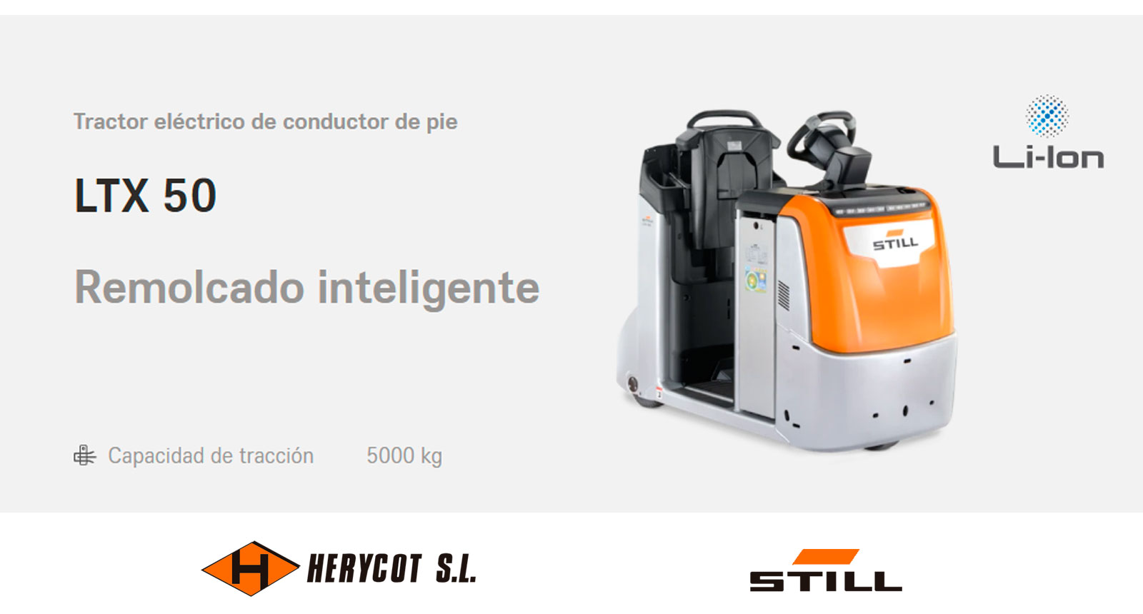 Tractor eléctrico de conductor de pie STILL LTX 50