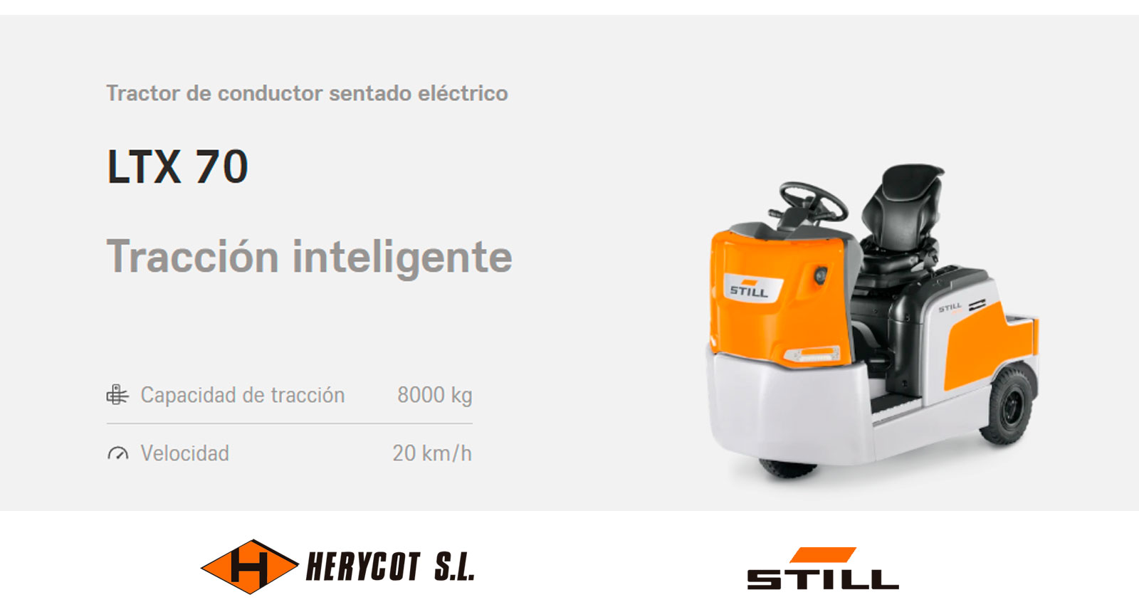 Tractor eléctrico de conductor sentado STILL LTX 70