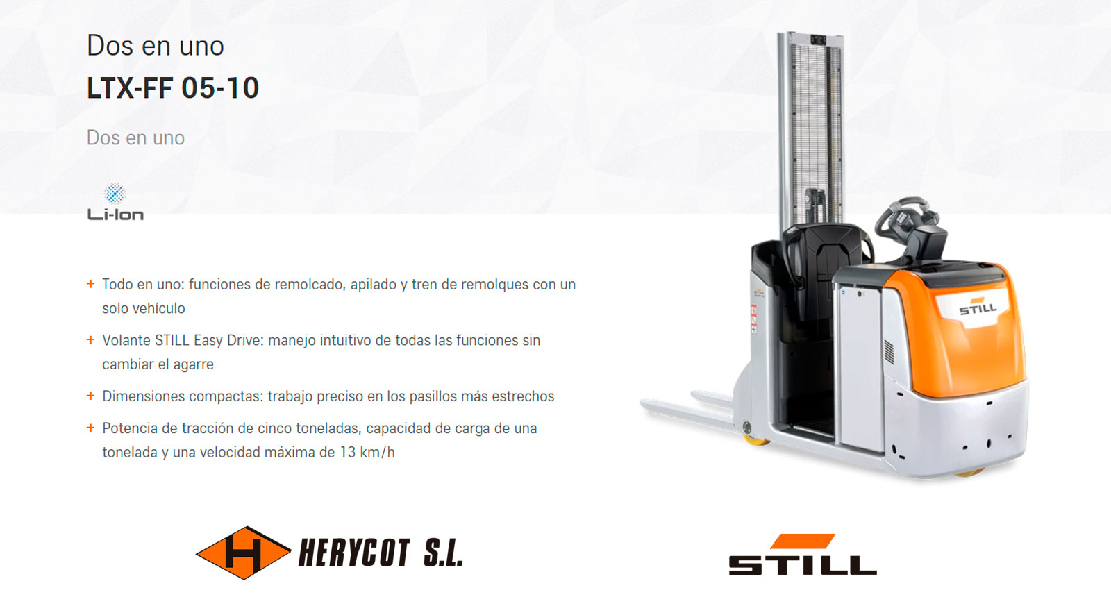 Tractor eléctrico y Transportador STILL LTX-FF 05-10